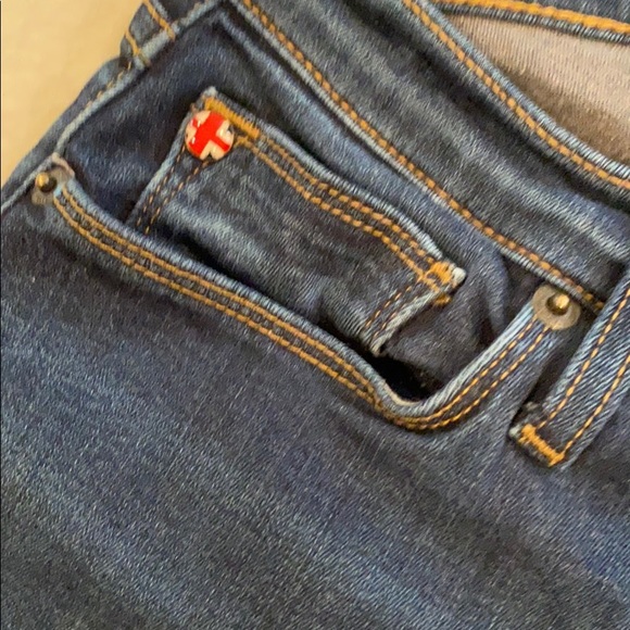 Hudson Skinny Blue Jeans - Picture 3 of 7